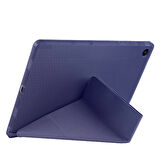 Samsung Galaxy Tab A9 8.7inç X110 X113 X115 X117 Kılıf Kalem Bölmeli Trifolding Case