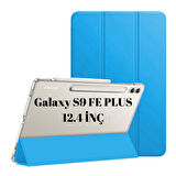 Samsung Galaxy Tab S9 FE Plus/S10 Plus/S9 Plus Kılıf PU Deri Smart Standlı Case X610-16-810-18 X820