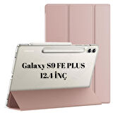 Samsung Galaxy Tab S9 FE Plus/S10 Plus/S9 Plus Kılıf PU Deri Smart Standlı Case X610-16-810-18 X820