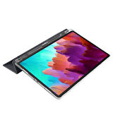 Lenovo Tab P12 12.7inç TB370FU Kalem Bölmeli Kılıf PU Deri Smart Standlı Case