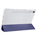 Lenovo Tab P12 12.7inç TB370FU Kalem Bölmeli Kılıf PU Deri Smart Standlı Case