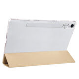 Lenovo Tab P12 12.7inç TB370FU Kalem Bölmeli Kılıf PU Deri Smart Standlı Case