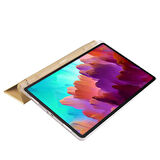 Lenovo Tab P12 12.7inç TB370FU Kalem Bölmeli Kılıf PU Deri Smart Standlı Case