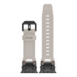 Apple Watch 42/44/45/46/49mm Titanyum Metal Bağlantı Kitli Silikon Kordon 101