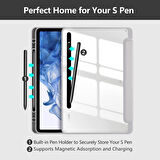 Samsung Galaxy Tab S9 FE / S9 11inç Kılıf Grafiti Şeffaf Kalem Bölmeli X710 X716 X718 X510 X516