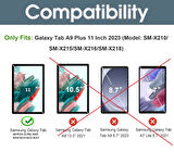 Samsung Galaxy Tab A9 Plus X210 X213 X215 X217 Kılıf New PU Deri Smart Standlı Case Uyku Modlu