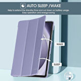 Samsung Galaxy Tab A9 Plus X210 X213 X215 X217 Kılıf New PU Deri Smart Standlı Case Uyku Modlu