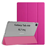 Samsung Galaxy Tab A9 8.7inç X110 X113 X115 X117 Kılıf New PU Deri Smart Standlı Case Uyku Modlu