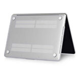 Apple Macbook Air 13.6inç M3 A3113 Kılıf Kristal Ön Arka Şeffaf Kapak