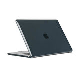Apple Macbook Air 15inç 2024 M3 M2 A3114 A2941 Kılıf Kristal Ön Arka Şeffaf Kapak