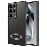Samsung Galaxy S24 Ultra Kılıf Kamera Korumalı Logo Gösteren Şeffaf Kapak