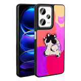 Xiaomi Redmi Note 12 Pro Plus 5G Kılıf Parlak Kabartmalı İkonik Figürlü Amas Silikon Kapak