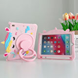 Apple iPad Pro 11 3. Nesil 2021 Kılıf Cute Dolls Standlı Eğlenceli 3D Karekterli Çocuk Kılıfı A2377 A2499 A2301 A2460
