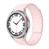 Samsung Galaxy Watch 4 5 6 7 FE 40 40 44 Classic 42 43 46 47 mm Kordon Orjinal Klips Silicon Magnetic Three Dizayn