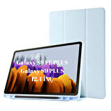 Samsung Galaxy Tab S9 FE Plus/S10 Plus/S9 Plus Kılıf Kalem Bölmeli Smart Case X610-16-810-18 X820
