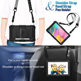 Samsung Galaxy Tab S9 FE Plus/S10 Plus/S9 Plus Kılıf Defender Askılı Pars Case Fuji X610-16-810-18 X820