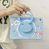 Apple iPad 5. Nesil 9.7" 2017 Kılıf Cute Dolls Standlı Eğlenceli 3D Karekterli Çocuk Kılıfı A1822 A1823