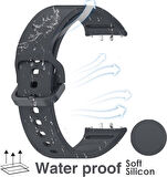 Samsung Galaxy Fit 3 SM-R390 Kordon Spor Silikon Kordon Mix (Fit 2 Uyumlu Değildir)