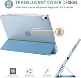 Apple iPad Air 11inç M2/M3 2025-2024 Kılıf PU Deri Smart Standlı Case 2025-2024