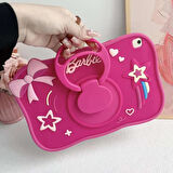 Apple iPad Air 11inç M2/M3 2025-2024 Kılıf Cute Dolls Standlı Eğlenceli 3D Karekterli Çocuk Kılıfı