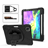 Apple iPad Air 13inç M2 2024 Kılıf Defender Askılı Zırhlı Tank Case A2898 A2899 A2900