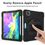 Apple iPad Air 13inç M2 2024 Kılıf Defender Askılı Zırhlı Tank Case A2898 A2899 A2900