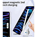 Apple iPad Pro 13inç M4 2024 Kılıf Kalem Bölmeli Akrilik Şeffaf Ayrılabilir Case A2925 A2926 A3007