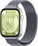 MobaxAksesuar Huawei Watch Fit 4/Fit 4 Pro/Fit 3 Kordon Milano Loop Metal Kordon (Fit/Fit2 Uyumlu Değildir)