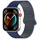 MobaxAksesuar Huawei Watch Fit 4/Fit 4 Pro/Fit 3 Kordon Orjinal Klips Silicon Magnetic Three Dizayn (Fit2 Uyumlu Değildir)