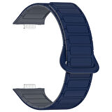 MobaxAksesuar Huawei Watch Fit 4/Fit 4 Pro/Fit 3 Kordon Orjinal Klips Silicon Magnetic Three Dizayn (Fit2 Uyumlu Değildir)