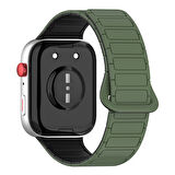 MobaxAksesuar Huawei Watch Fit 4/Fit 4 Pro/Fit 3 Kordon Orjinal Klips Silicon Magnetic Three Dizayn (Fit2 Uyumlu Değildir)