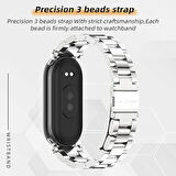 Xiaomi Mi Band 8 / Band 9 Kordon Klipsli Metal Kordon 04 +Kısaltma Aparatı