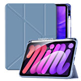 Apple iPad 11.Nesil A16 11inç/10.Nesil 10.9inç Kılıf Kalem Bölmeli Trifolding Case