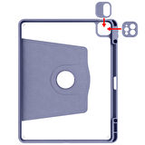 Apple iPad Air 11inç M2/M3 2025-2024 Kılıf Termik Kalem Bölmeli Dönebilen Standlı Kılıf