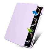 Apple iPad Pro 11inç M4 2024 Kılıf Termik Kalem Bölmeli Dönebilen Standlı Kılıf A2836 A2837 A3006