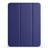 Apple iPad Pro 11inç M4 2024 Kılıf Flip Cover Kalem Bölmeli PC Case A2836 A2837 A3006