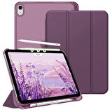 Apple iPad Air 11inç M2/M3 2025-2024 Kılıf Flip Cover Kalem Bölmeli PC Case