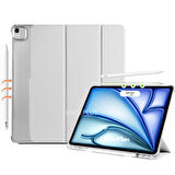 Apple iPad Air 5. Nesil 10.9 Kılıf Flip Cover Kalem Bölmeli PC Case-10.Nesil DEĞİL-A2588 A2589 A2591