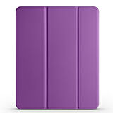 Apple iPad Air 5. Nesil 10.9 Kılıf Flip Cover Kalem Bölmeli PC Case-10.Nesil DEĞİL-A2588 A2589 A2591
