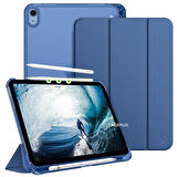 Apple iPad Air 13inç M2 Kılıf Flip Cover Kalem Bölmeli PC Case A2898 A2899 A2900