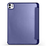 Apple iPad Pro 13inç M4 2024 Kılıf Flip Cover Kalem Bölmeli PC Case A2925 A2926 A3007