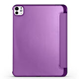 Apple iPad Pro 13inç M4 2024 Kılıf Flip Cover Kalem Bölmeli PC Case A2925 A2926 A3007