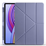 Xiaomi Redmi Pad Pro / Poco Pad 12.1inç Kılıf Kalem Bölmeli Trifolding Case (Düz Redmi Pad Değildir)
