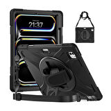 Apple iPad Pro 13inç M4 2024 Kılıf Defender Askılı Zırhlı Tank Case A2925 A2926 A3007