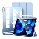 Apple iPad 11.Nesil A16 11inç/10.Nesil 10.9inç Kılıf Kalem Bölmeli Akrilik Şeffaf Ayrılabilir Case
