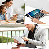 Apple iPad 11.Nesil A16 11inç/10.Nesil 10.9inç Kılıf Kalem Bölmeli Akrilik Şeffaf Ayrılabilir Case