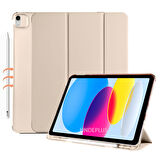Apple iPad 11.Nesil A16 11inç/10.Nesil 10.9inç Kılıf Flip Cover Kalem Bölmeli PC Case