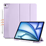 Apple iPad 11.Nesil A16 11inç/10.Nesil 10.9inç Kılıf Flip Cover Kalem Bölmeli PC Case