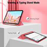 Apple iPad 11.Nesil A16 11inç/10.Nesil 10.9inç Kılıf Flip Cover Kalem Bölmeli PC Case