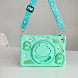 Honor Pad X9 / X8 Pro 11.5 inç Kılıf Cute Dolls Standlı Eğlenceli 3D Karekterli Çocuk Kılıfı (Düz X8 Değildir)